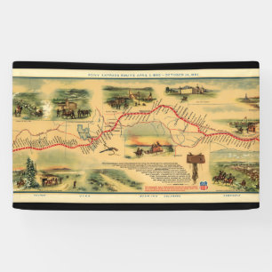 Banderoles Express vintage Pony