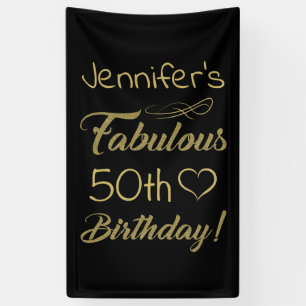 Banderoles Fabuleux 50e anniversaire pour les femmes