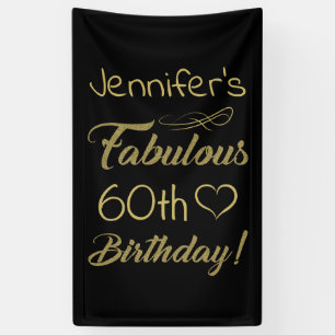 Banderoles Fabuleux 60e anniversaire pour les femmes