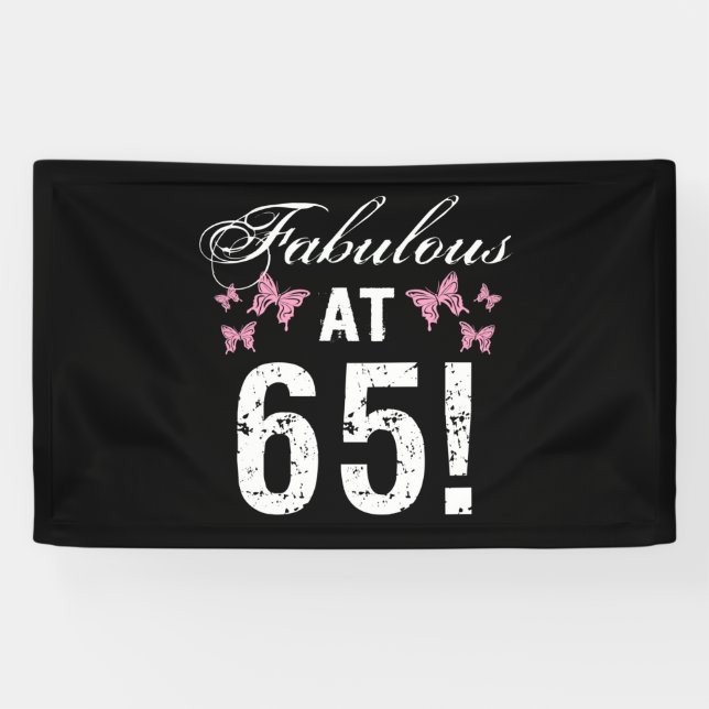 Banderoles Fabuleux 65e anniversaire (Horizontal)