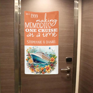 Banderoles Faire Des Souvenirs Une Croisière À Une Porte De C