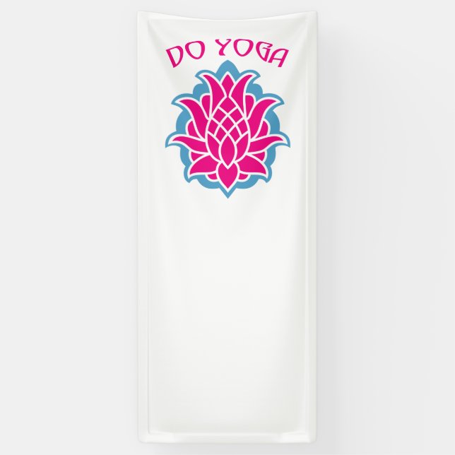 Banderoles Faire du yoga (Vertical)