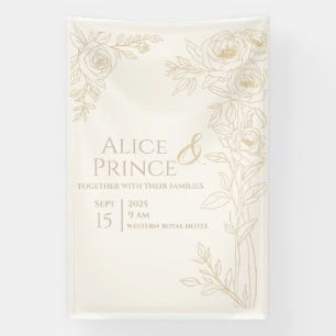 Banderoles Faire-part de mariage sur invitation claire modifi