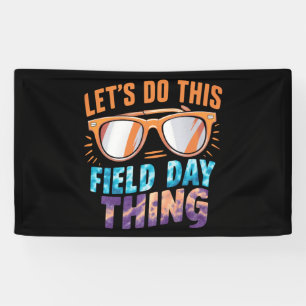 Banderoles Faisons cette journée de terrain avec des lunettes
