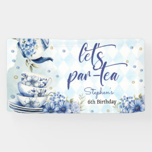 Banderoles Faisons un anniversaire à thé pour les enfants