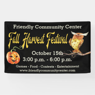 Banderoles Fall Harvest Festival Community Centre Church
