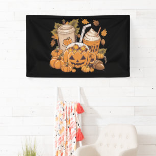 Banderoles Famille d'automne Halloween Thanksgiving Mignon Au