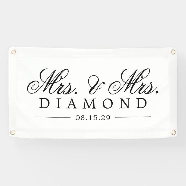 Banderoles Fancy Mme et Mme Voiture Banner (Horizontal)