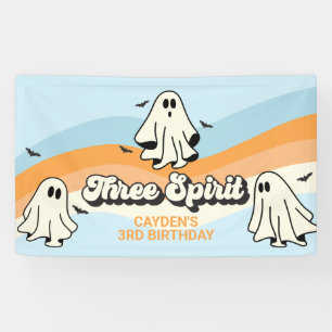 Banderoles Fantôme Rétro Halloween Fantomatique Trois Esprits