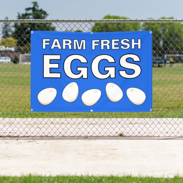Banderoles Farm Fresh Eggs Banner (Insitu)