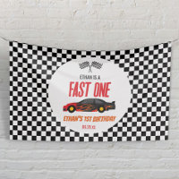 Fast One Red Flame Race Voiture 1er anniversaire f