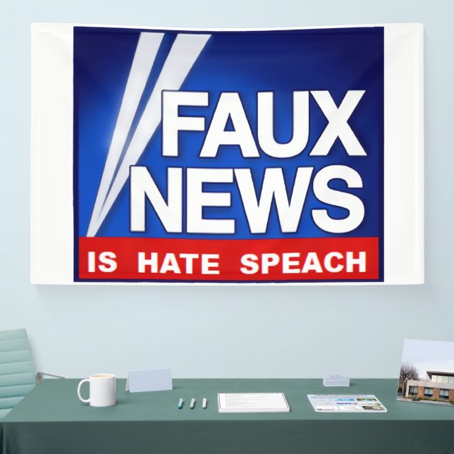 Banderoles Faux News (Salon professionnel)