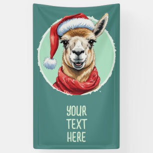 Banderoles Favoris de Noël animal amusant - Llama 1