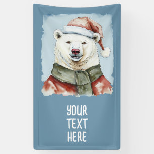 Banderoles Favoris de Noël animal amusant - Ours polaire 1