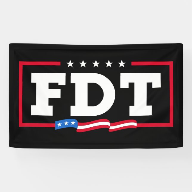 Banderoles FDT Amusant anti-Trump No-Trump (Horizontal)