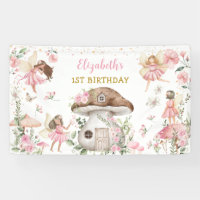 Fée magique Princesse Fleur rose Anniversaire