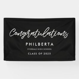 Banderoles Félicitations à la fête de la graduation moderne