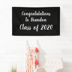 Banderoles Félicitations à notre classe de diplômés de 2020