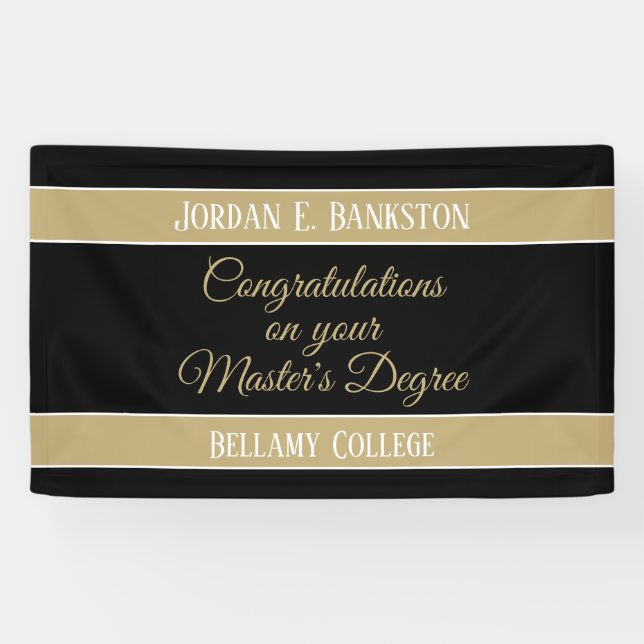 Banderoles Félicitations ! Bandeau publicitaire du master (Horizontal)