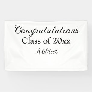 Banderoles Félicitations de graduation simples clas d'ajout m