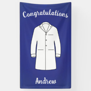 Banderoles Félicitations École De Médecine Manteau Blanc