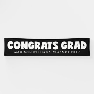 Banderoles Félicitations Grad | Nom et année