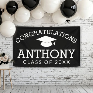 Banderoles Félicitations Graduate Graduate Graduate CAN EDIT