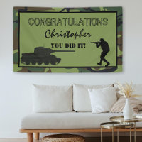 Félicitations jeune soldat diplômé