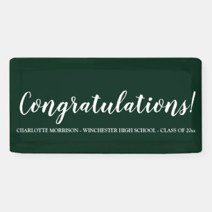Banderoles Félicitations pour la graduation de texte personna