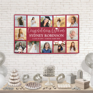 Banderoles Félicitations pour la remise des diplômes 12 Colla