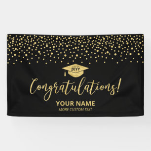 Banderoles Félicitations pour la remise des diplômes avec con