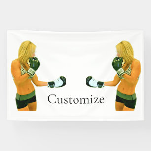 Banderoles Female Fitness Model boxing Thunder_Cove