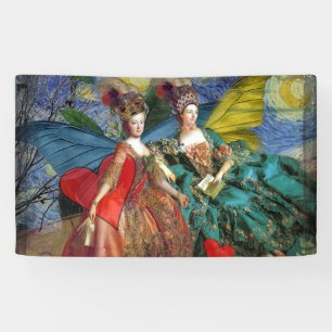 Banderoles Femme Papillon Capricieuse Gémeaux Gothique Classi