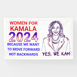Banderoles Femmes pour l'élection de Kamala Harris 2024