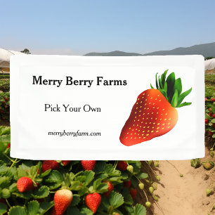 Banderoles Ferme de fraises