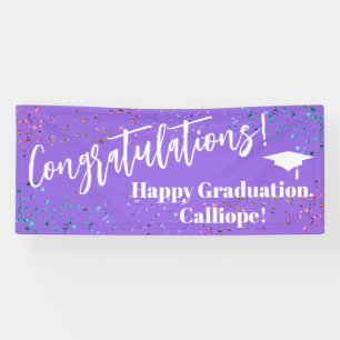 Banderoles Festive Fetti Félicitations Diplômé