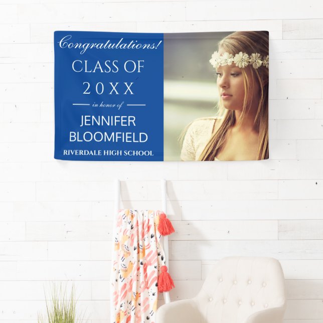 Banderoles Festive Modern tendance Photo 2025 Graduation (En situation)