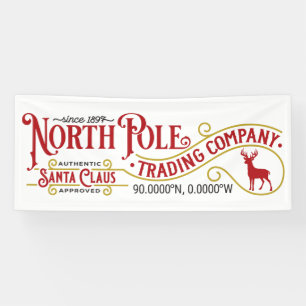 Banderoles Festive North Pôle Trading Company