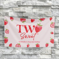 Fête d'anniversaire 2 ans Strawberry Two Sweet Ros