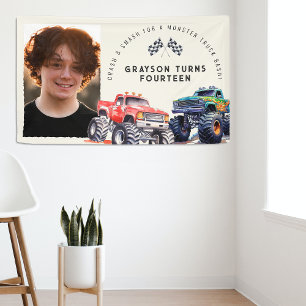 Banderoles Fête d'anniversaire avec photos sur le thème des c