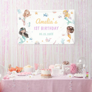 Banderoles Fête d'anniversaire de 1 an de la Sirène Oneder Th