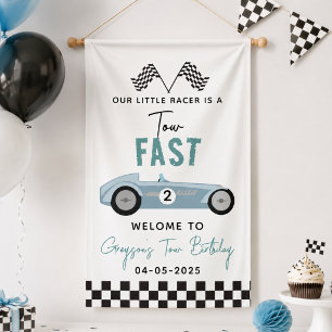 Banderoles Fête d'anniversaire de 2 ans pour un garçon avec d