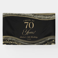 Fête d'anniversaire de 70 ans élégante en agate no