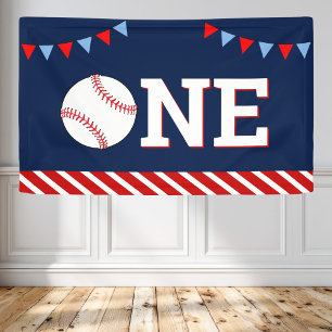Banderoles Fête d'anniversaire de baseball 1ère année