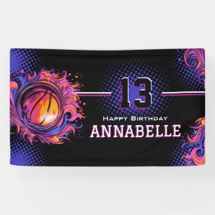 Banderoles Fête d'anniversaire de basket-ball