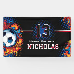 Banderoles Fête d'anniversaire de football