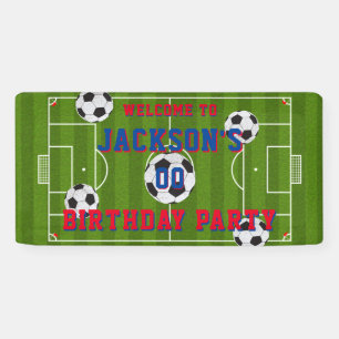 Banderoles Fête d'anniversaire de football