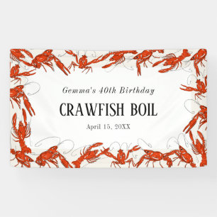 Banderoles Fête d'anniversaire de fruits de mer Bouillabaisse