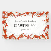 Fête d'anniversaire de fruits de mer Bouillie d'éc
