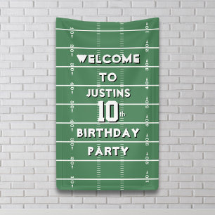 Banderoles Fête d'anniversaire de garçon Football Personnalis